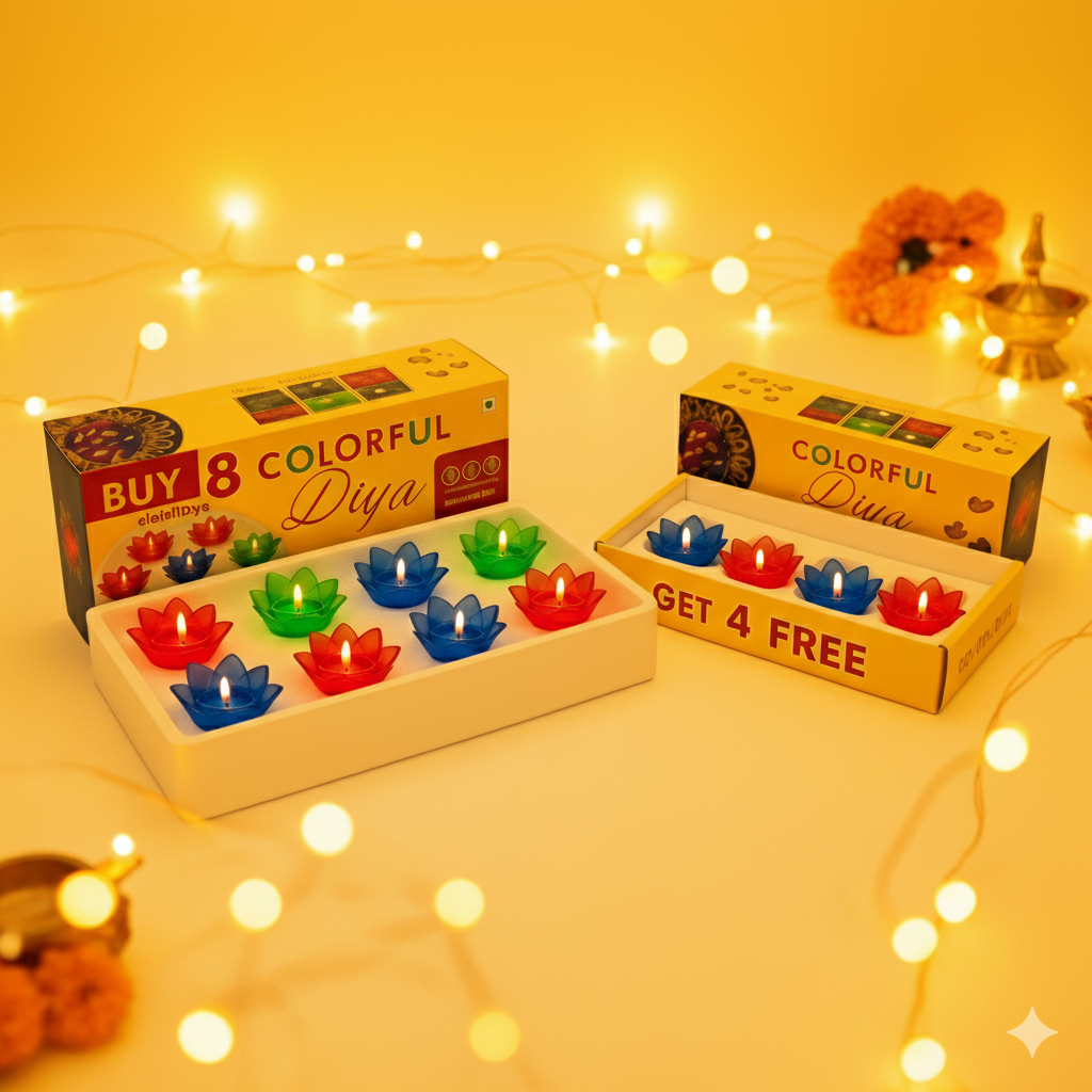 AquaGlow Diwali Diyas (Pack Of 24)