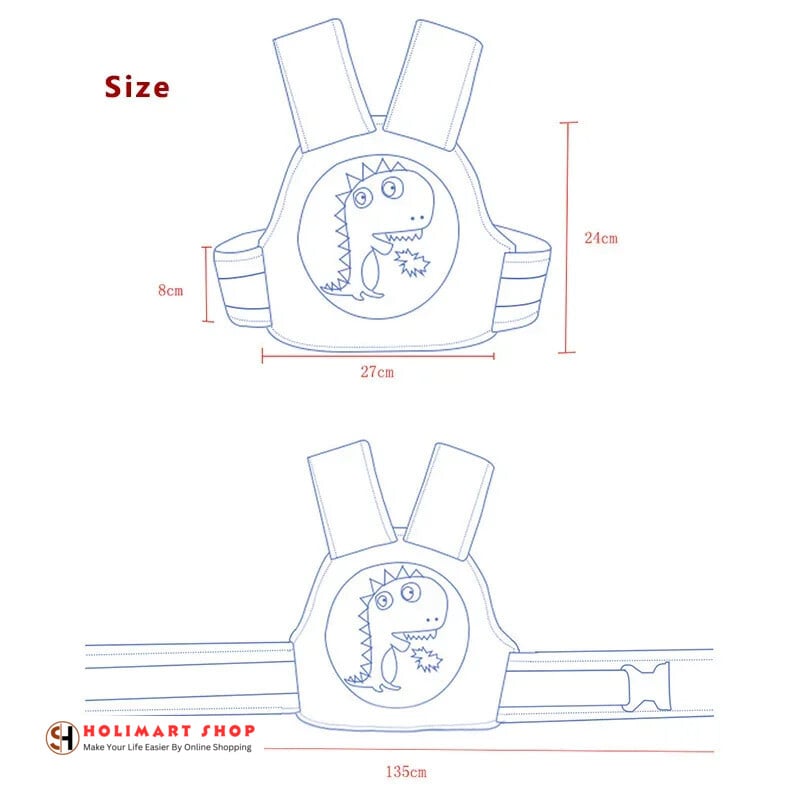 KiddoRide Safety Strap For 2 Wheeler