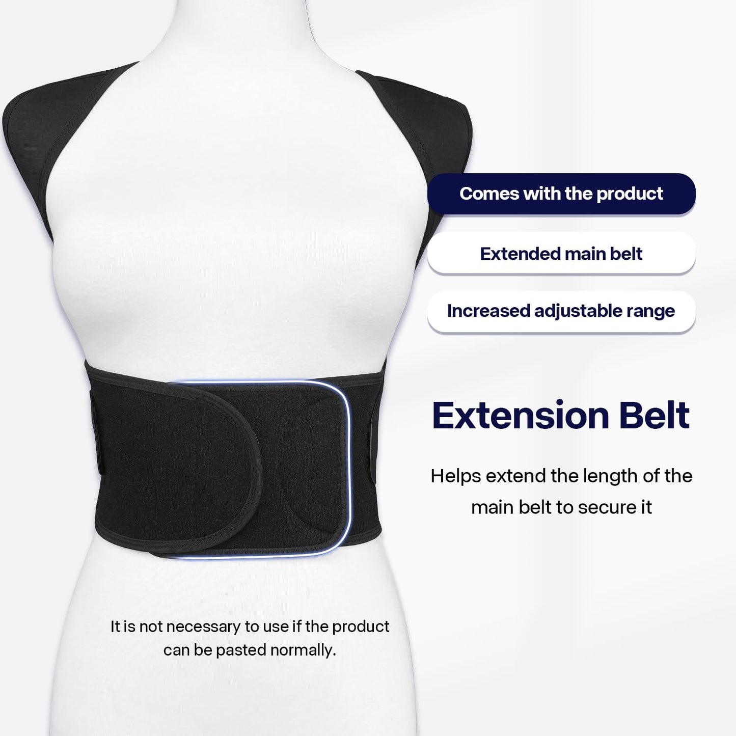 StraightUp™ Posture Support Unisex Belt