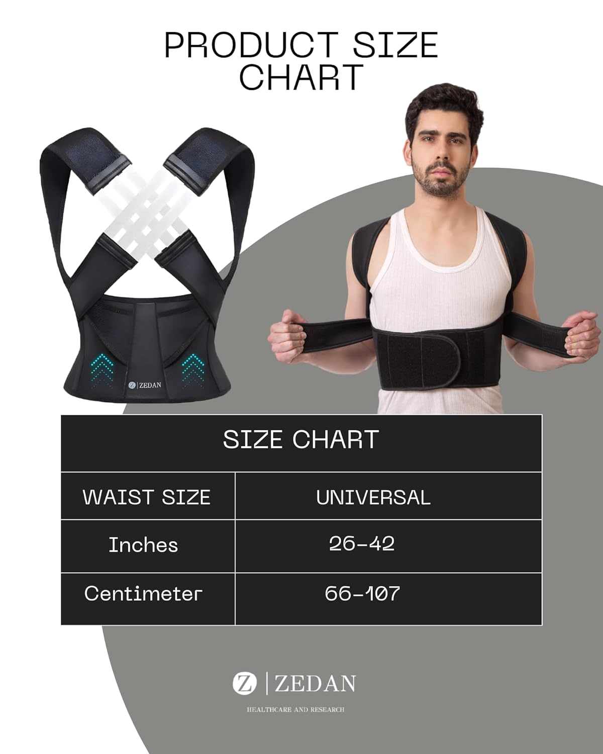 StraightUp™ Posture Support Unisex Belt