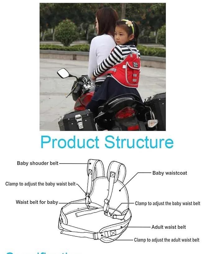 KiddoRide Safety Strap For 2 Wheeler