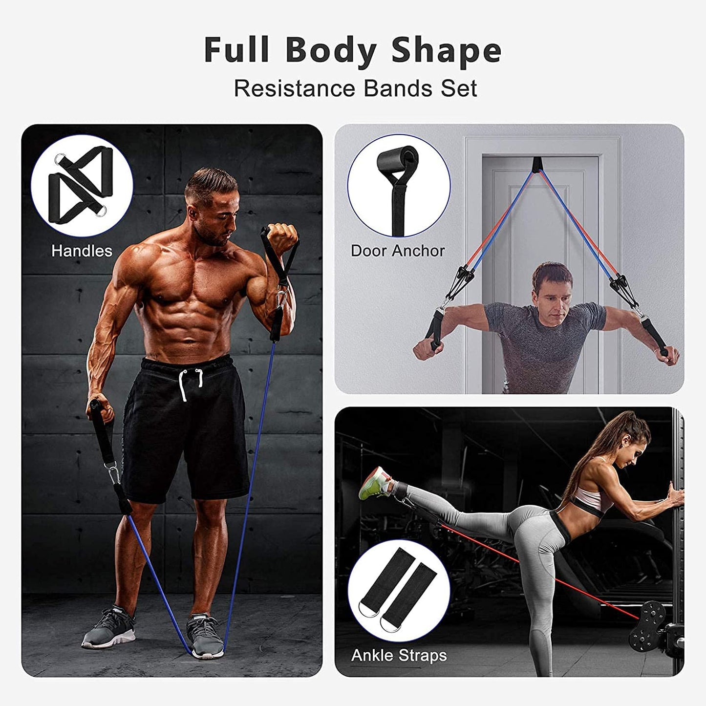 FlexiForce Resistance Bands For Workout (Set of 11)