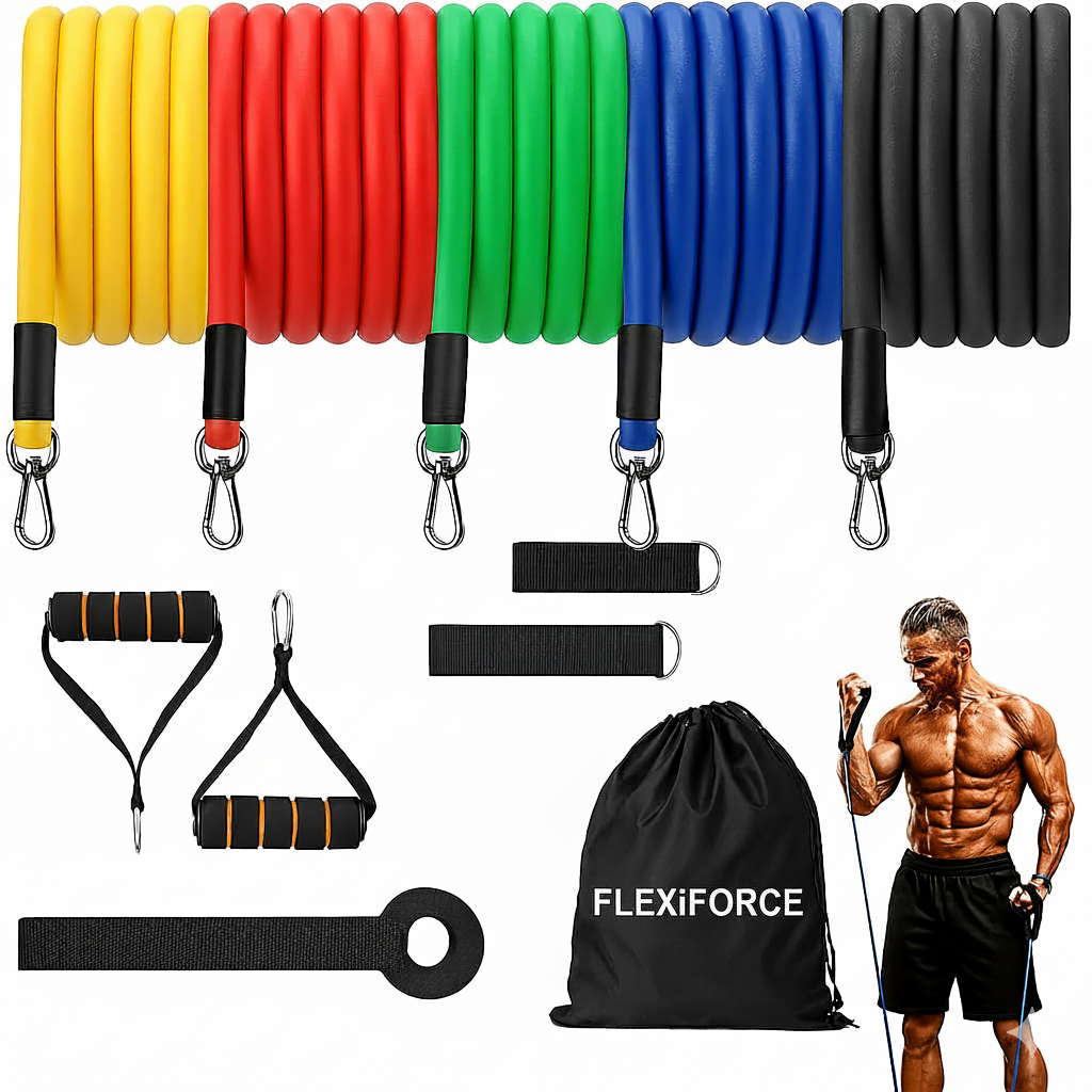 FlexiForce Resistance Bands For Workout (Set of 11)