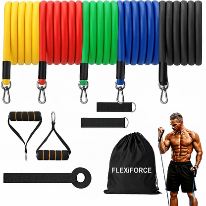 FlexiForce Resistance Bands For Workout (Set of 11)