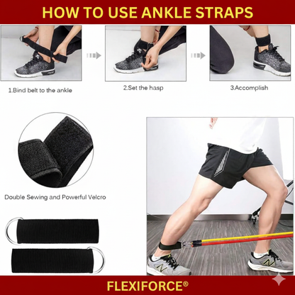 FlexiForce Resistance Bands For Workout (Set of 11)