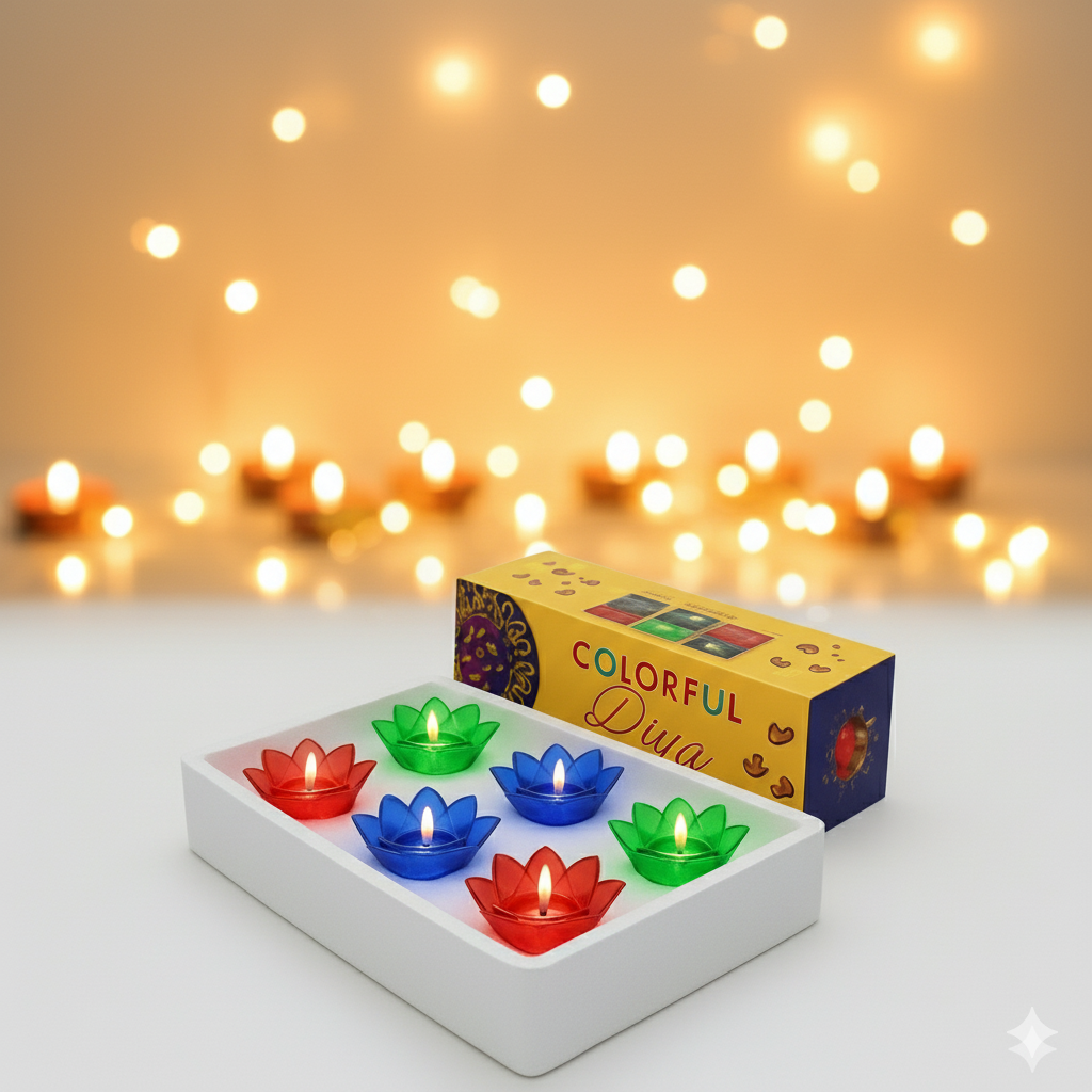 AquaGlow Diwali Diyas (Pack Of 24)