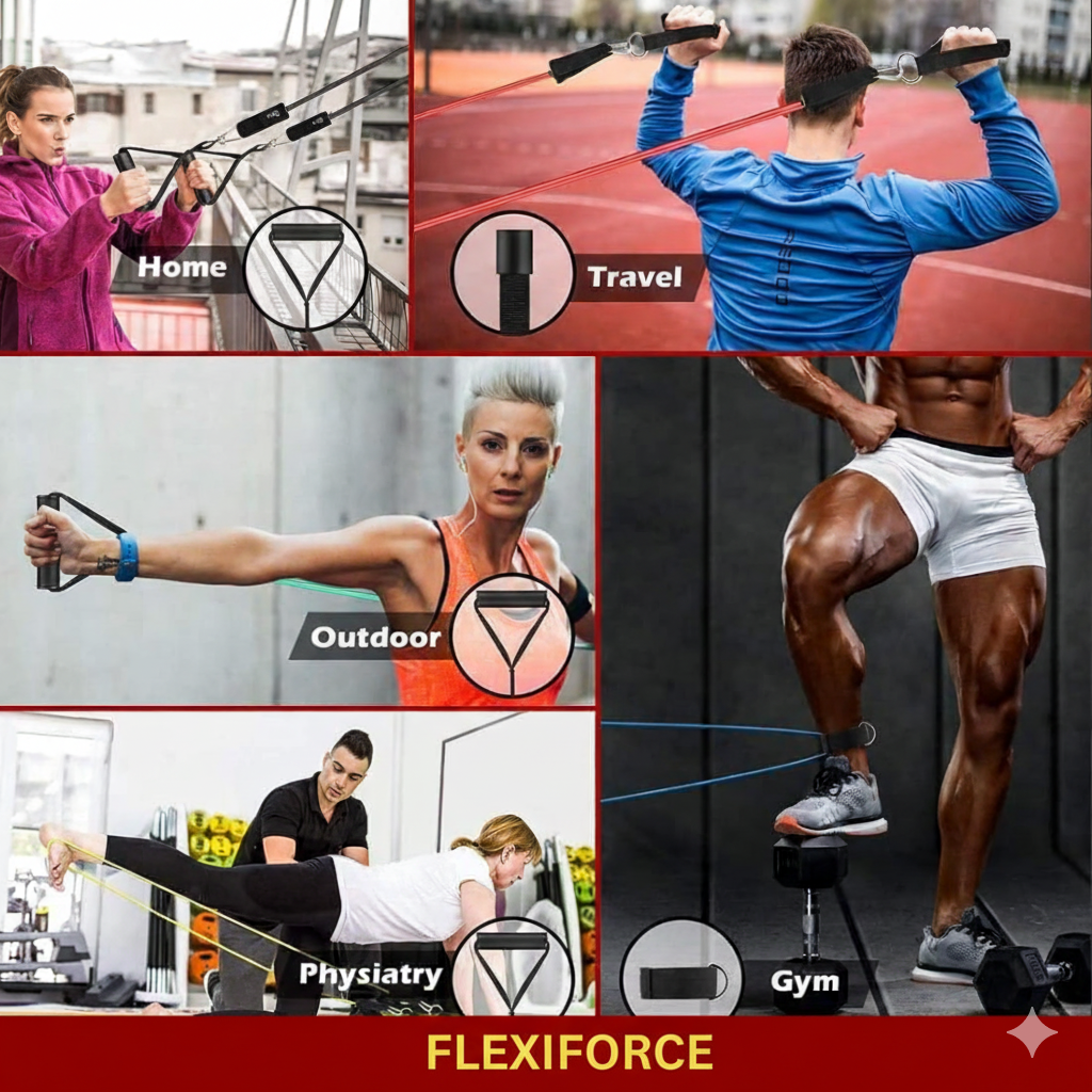FlexiForce Resistance Bands For Workout (Set of 11)