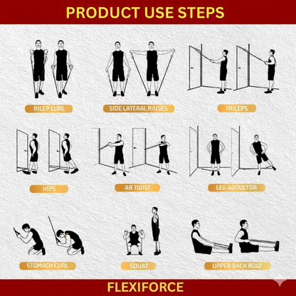 FlexiForce Resistance Bands For Workout (Set of 11)